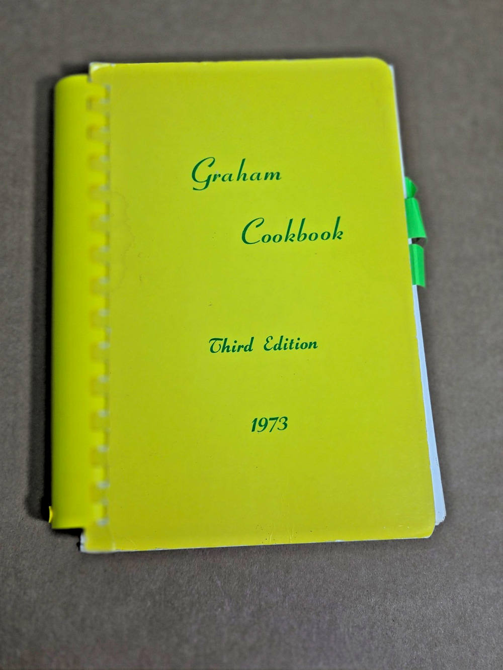 Vintage 1973 Graham Cookbook 3rd Ed - TX Texas Methodist Community Recipes